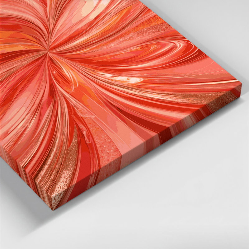 Art numérique sur toile, abstraction numérique 15, H 12 po x l 18 po