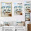 «Abstract Beach Seagulls In Love - Art mural de mouette pour le salon-135260713-110957980