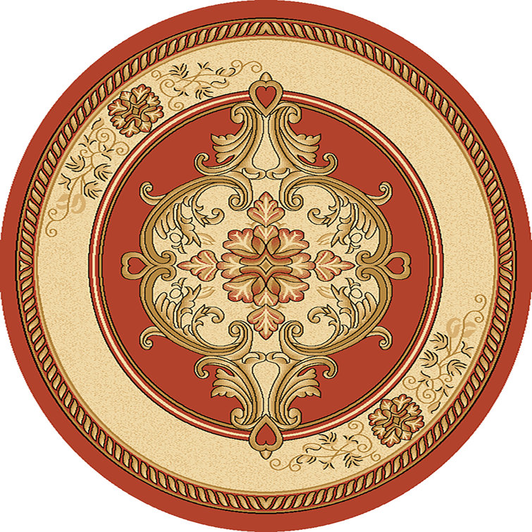 Tapis oriental orange / beige Ramsel