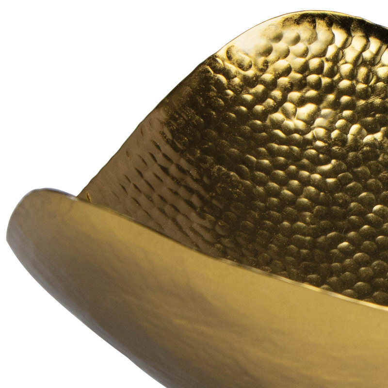 Milo Stainless Steel Decorative Bowl, 5" H x 10" W x 10" D