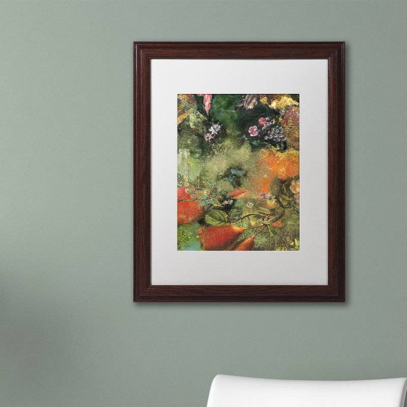 "Oregon Pears" by Kaeya Framed Graphic Art, 14" H x 11" W x 0.5" D
