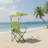 Green Outdoor Canopy Beach Chair Oversized Lightweight Portable Easy Open Side Pocket Multi Occasion Use-10929305-10929304