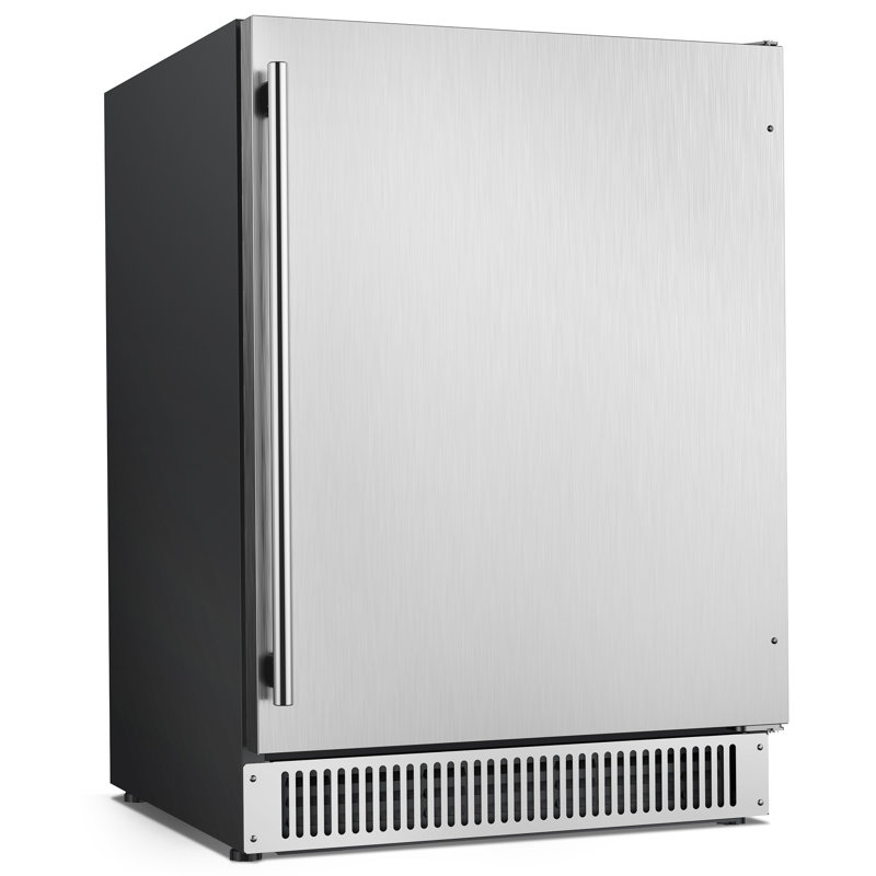 Coolski 23.6'' W 180 Cans (12 oz.) 5.3 Cubic Feet Outdoor Rated Beverage Cooler with Reversible Door