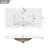 36'' Free-Standing Bathroom Vanity With Ceramic Sink, Cabinet With One Doors And 3 Drawers-246214500