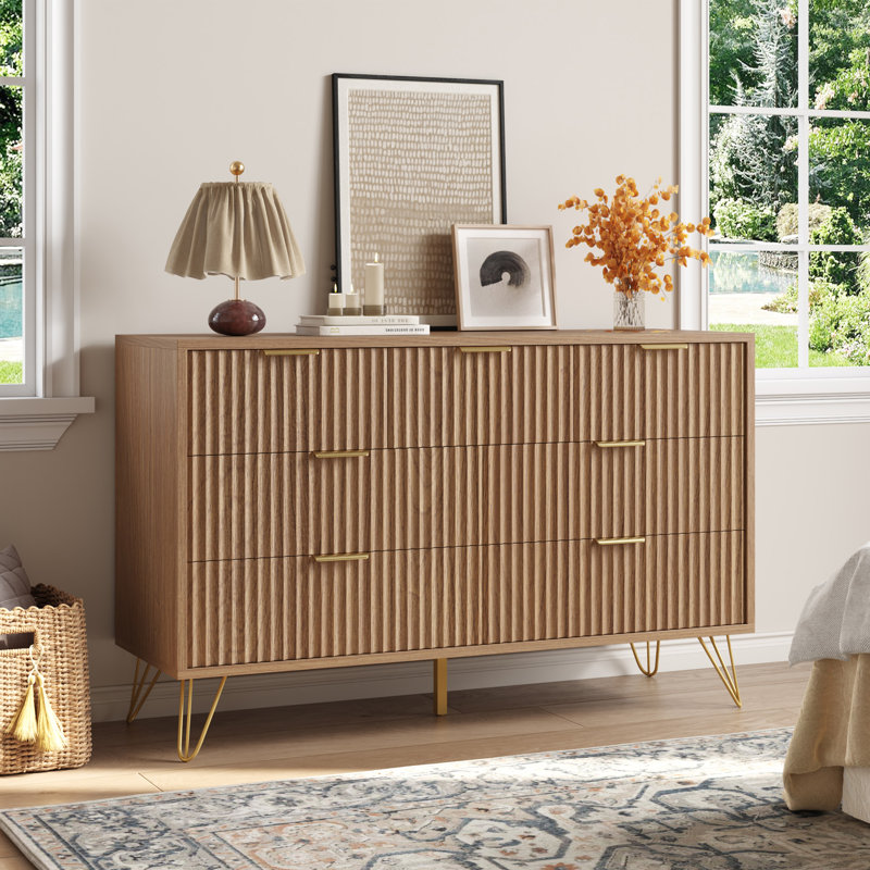 Commode 7 tiroirs Mordern, Brun