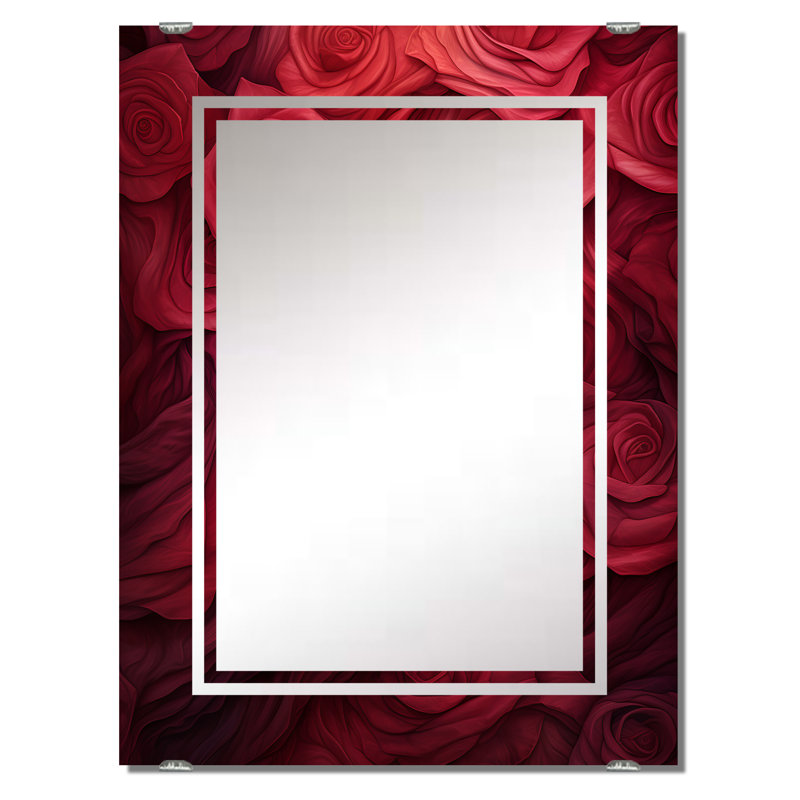 Miroir mural Salko - Roses MIR138051, 32 po x 24 po
