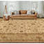 Tapis en laine ivoire / olive / brun / or-88943359