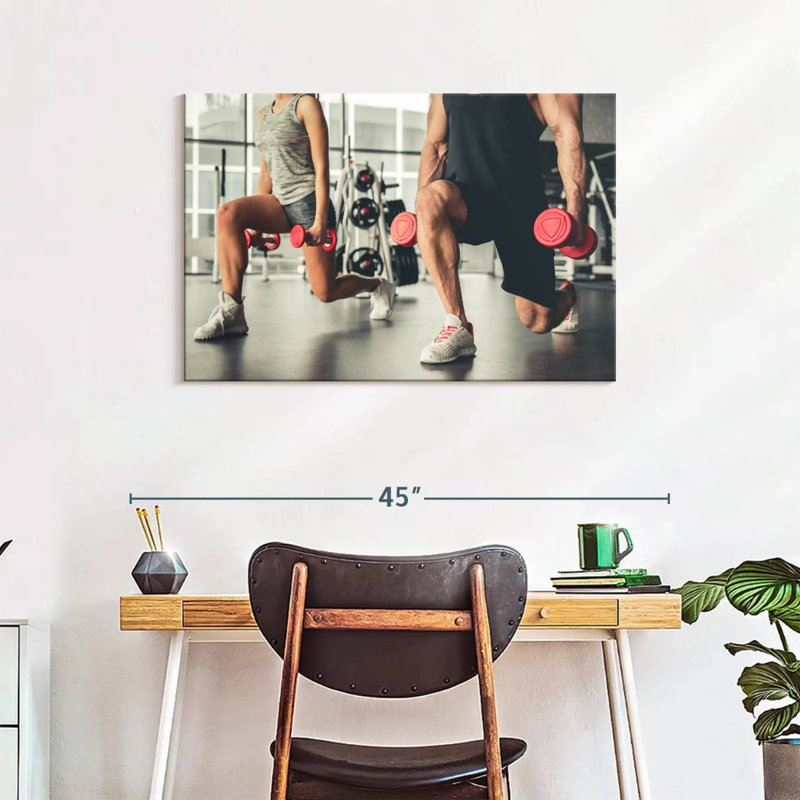 Sireci Lunges Exercise, 24" H x 36" W