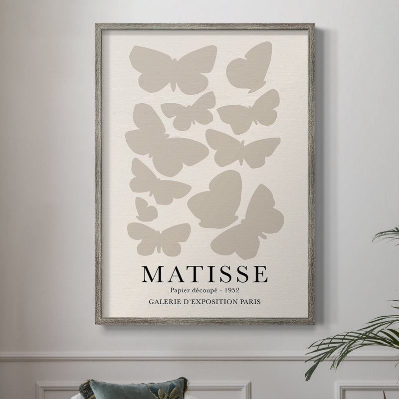 Matisse CCXII, reproduction d'art encadrée - bois massif, H 11 po x l 9 po