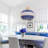 Aashir 1 - Blue Rattan Light Pendant-919371204