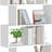Five Layer Simple Household White Bookshelf-1343582745
