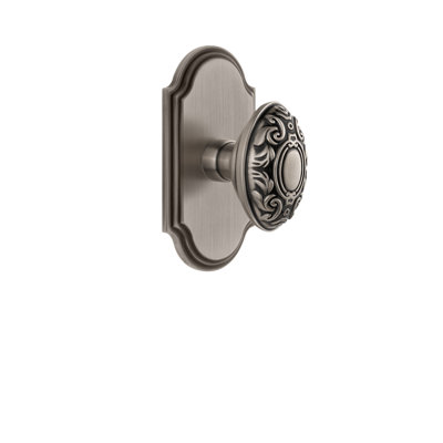 Grandeur Arc Plate Double Dummy with Grande Victorian Door Knob