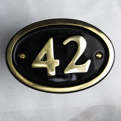 Tyrinia 10cm H Reflective Aluminum House Number