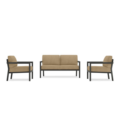 Pacifica Outdoor 3 - Piece Conversation Set