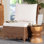 Fauteuil d'appoint en rotin naturel Bali & Pari Detta