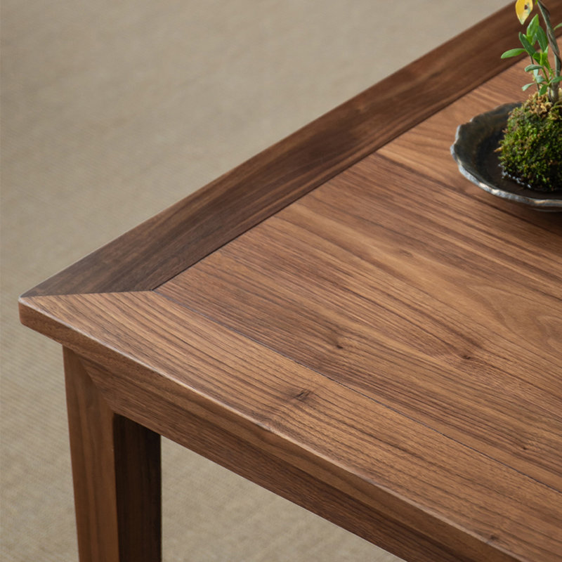 Table de salle à manger rectangulaire nouvelle maison chinoise, L 33,07 po x L 74,41 po