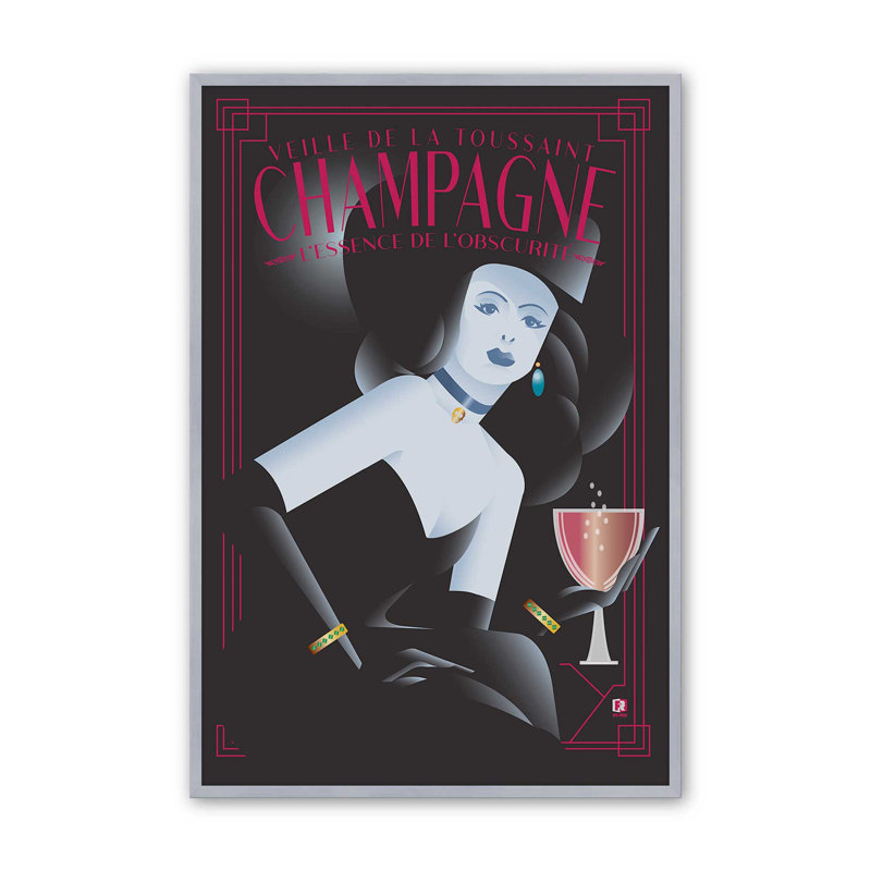 «Midnight Special», reproduction d'art, Impression encadrée sans passe-partout, 15.25" H x 12.25" W, Polished Chrome