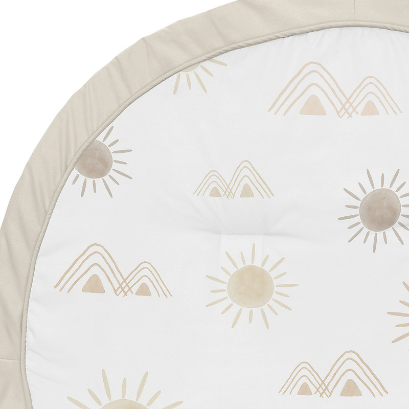 Tapis de jeu Desert Sun and Mountain, Beige