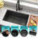 28''L X 18''W Workstation Undermount 16 Gauge Stainless Steel Kitchen Sink Single Bowl