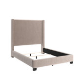 Solon Upholstered Wingback Bed