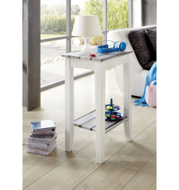Alex side table with storage space, Martimo Pine
