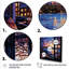 «Blue Nyc At Night Window View I - New York City», art mural-1309087632-1309087635
