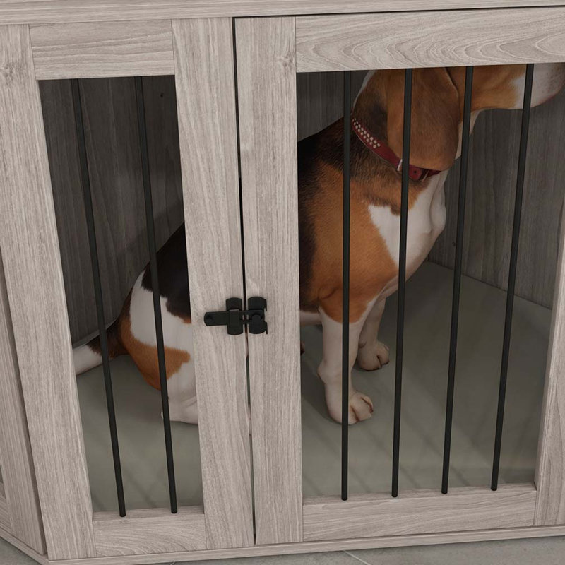 Mobilier de caisse pour chien, chien de table de bout