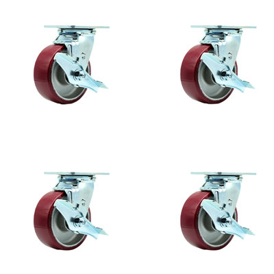 Polyurethane on Aluminum Caster