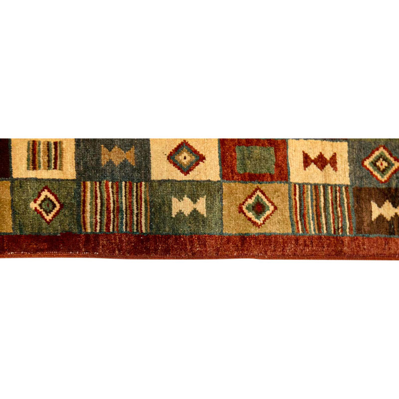 Wool Patchwork Area Rug