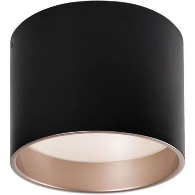 «Kuzco Lighting Mousinni - Plafonnier encastré à DEL noir - Éclairage élégant et moderne pour n'importe quelle pièce»