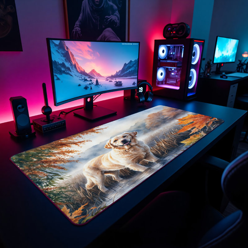 Polyester Desk Pad, 23.6x13.8