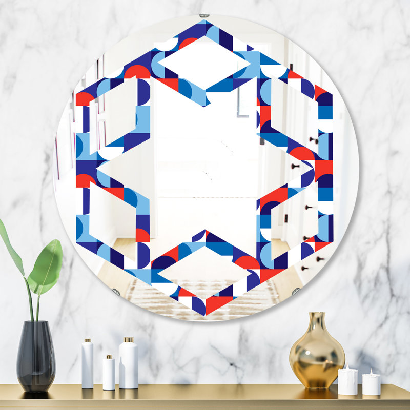Miroir mural Hexagon Star, H 31,5 po x l po