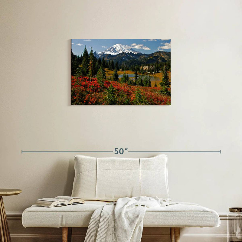 Alvord Mt. Rainier, teintes d'automne, H 20 po x l 30 po