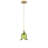 1-lamp green dimmable glass pendant light
