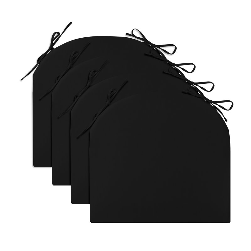Coussin de siège d'extérieur, Noir
