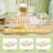 Full Size Floor Bed with Full Length Safety Guardrails & Door for Boys, Girls Natural-1468901790