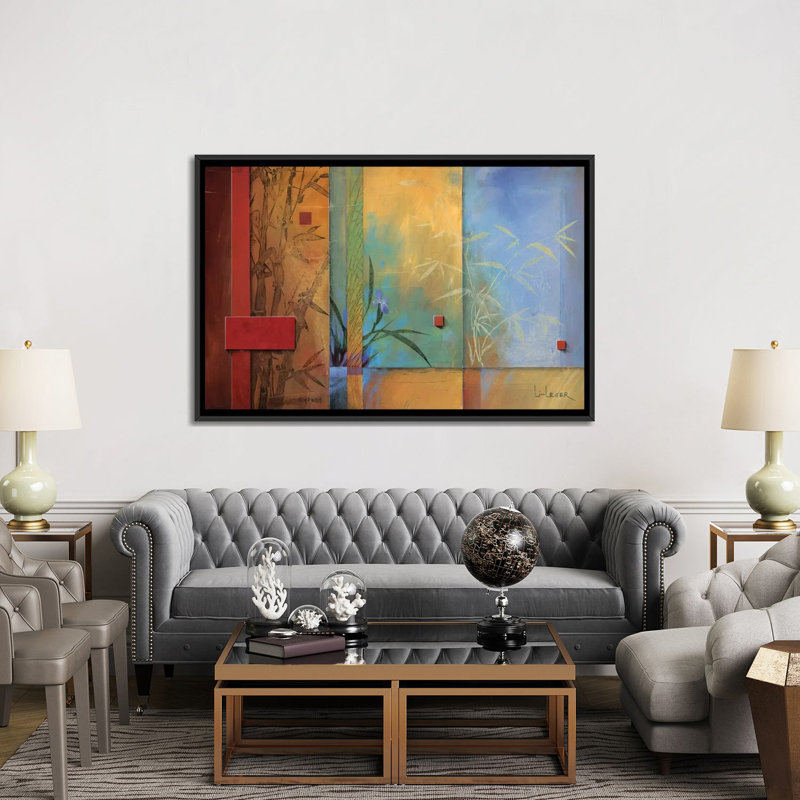 « spa rêves », reproduction d’art sur toile tendue, H 18 po x l 26 po x P 1,5 po, Toile avec cadre noir, Pas de tapis