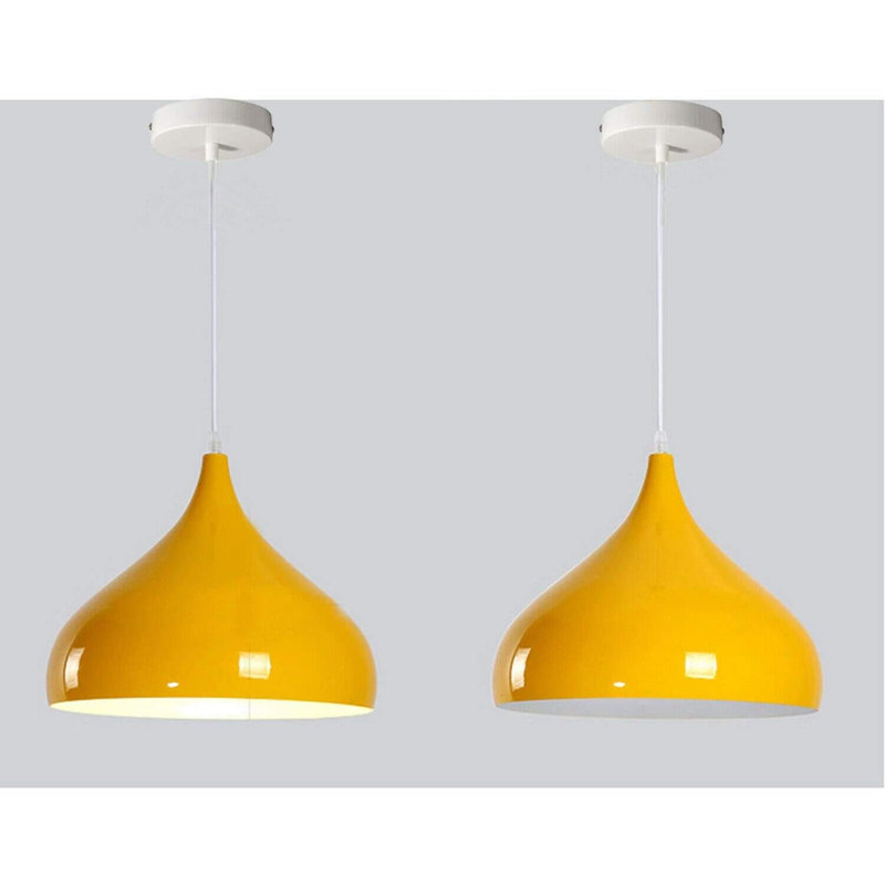 1 - Light Teardrop Pendant, Yellow