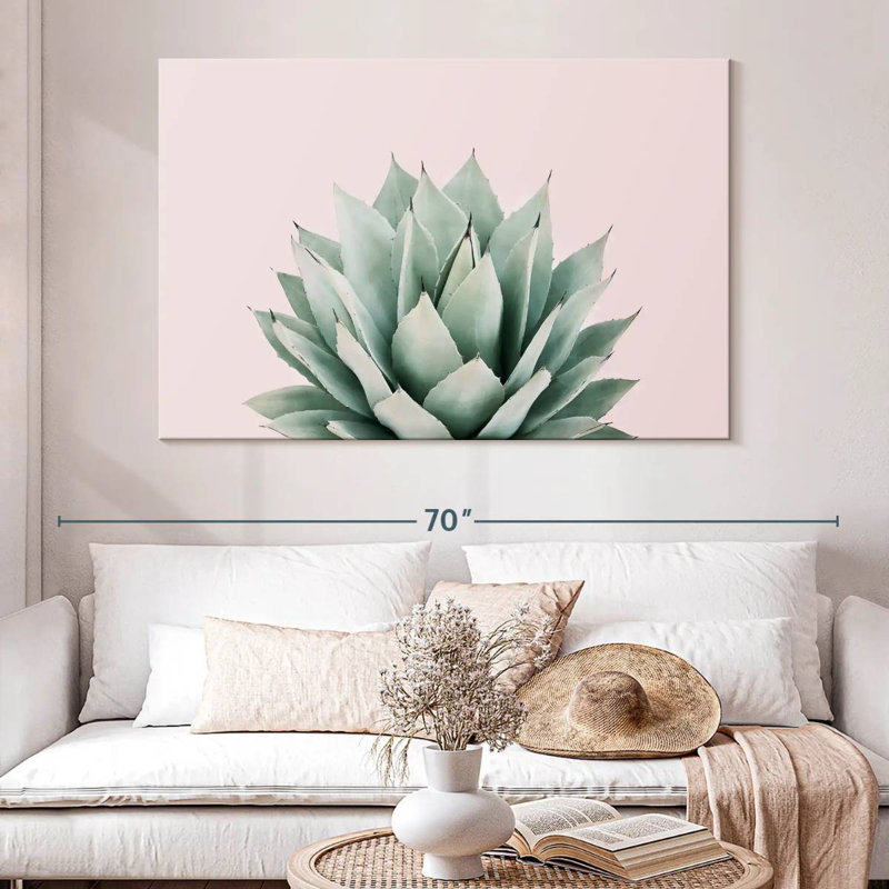 Harnek Blush Agave, 34" H x 51" W