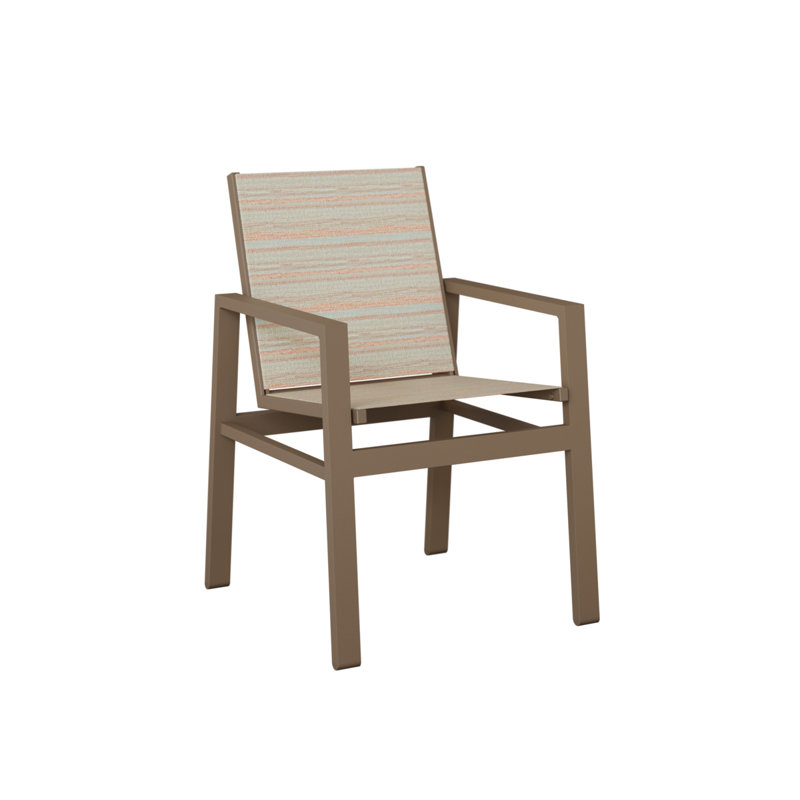 Berlin Gardens Vida Sling Dining Chair, Clay, Echo Opal
