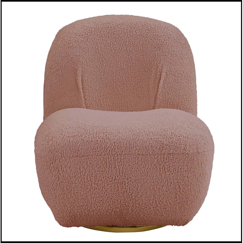 Fauteuil d'appoint pivotant rose