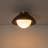 1-Light Ceramic Semi-Flush Mount-2029590608