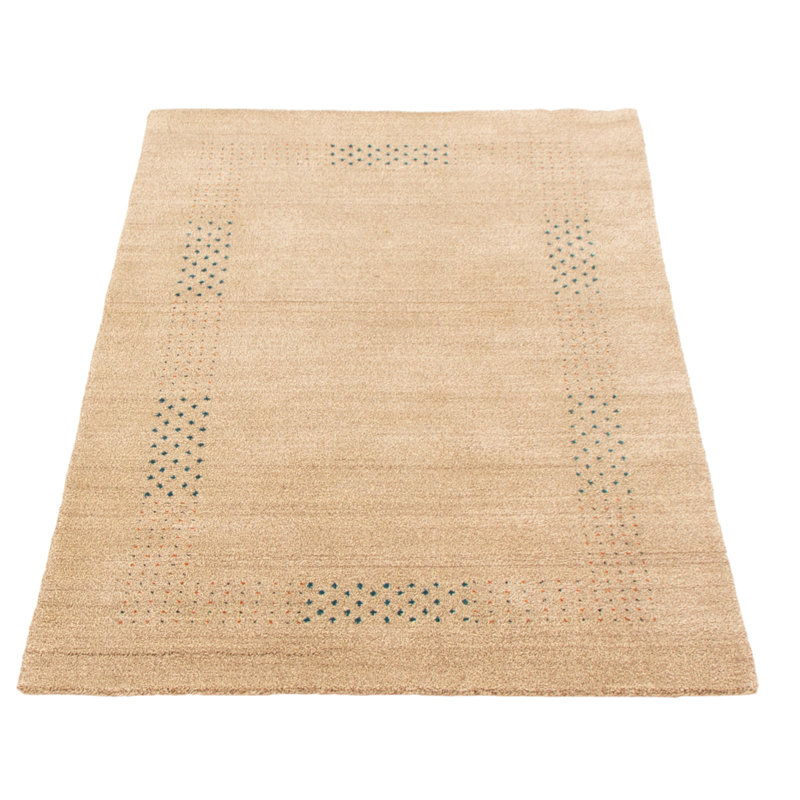 Tapis oriental en laine noué à la main brun clair Frasca, Rectangle 4 pi x 6 pi