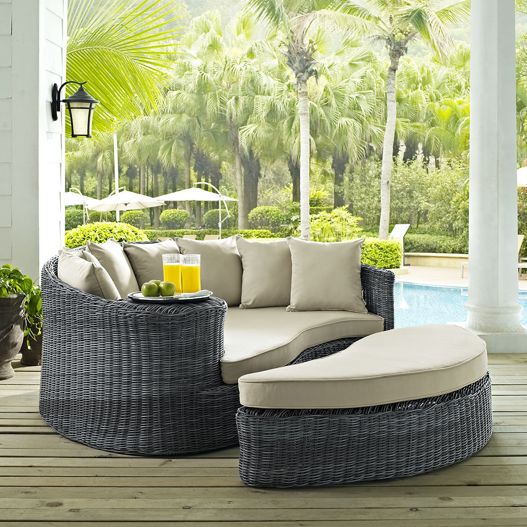 Modway Invite Outdoor Patio Sunbrella Daybed Modway 