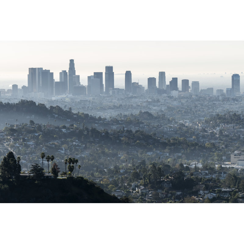 Hearston Smog In Los Angeles - Wrapped Canvas Print, 61cm H x 91cm W x 3.8cm D