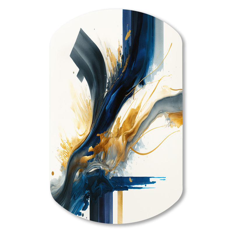 Delilah - Abstract Spirals, impression cylindrique sur métal, décoration murale asymétrique moderne en métal