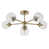 Antique Brass/Clear Spiral Glass selected