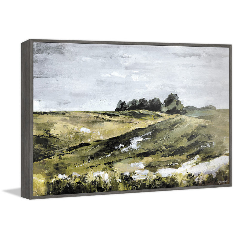 «Weekend Stroll», peinture sur toile à cadre flottant, H 12 po x l 18 po x P 1,5 po