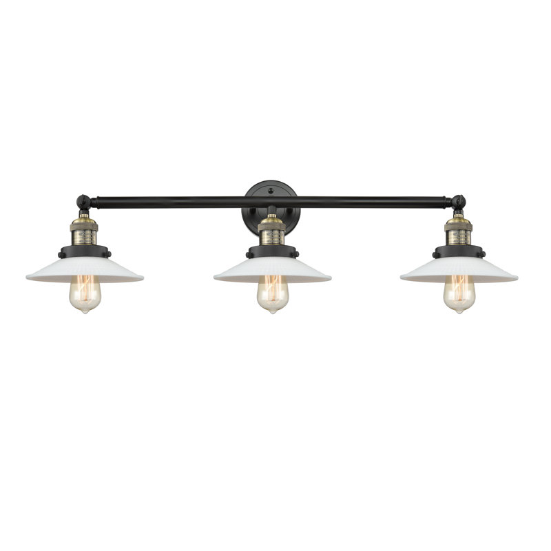 Éclairage pour salle de bain à 3 lumières DEL à intensité variable Miramontes, Ampoule incandescente rétro de 60 watts