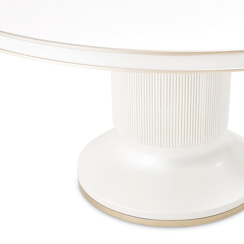 La Marisia 60" Round Dining Table - Creamy Pearl